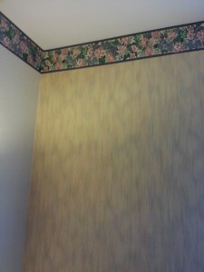 The floral wallpaper from before we had it redone